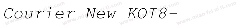 Courier New KOI8字体转换